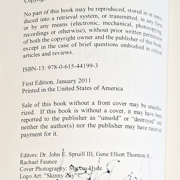 Wretched Pitiful Poor Blind Naked SIGNED 2011 Malice HipHop Artist Gene Thornton - Picture 4 of 10